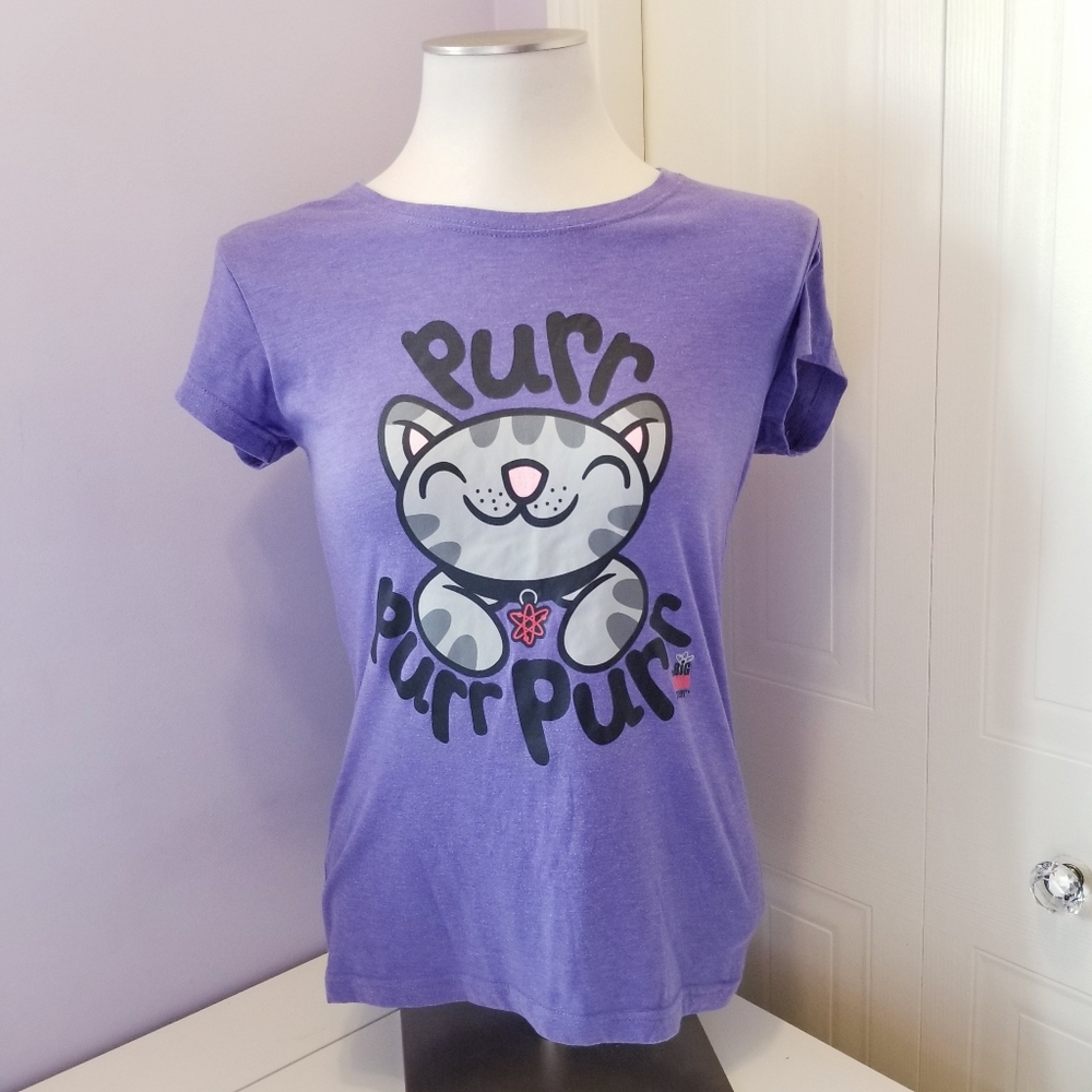 Pur pur pur Th big bang purple graphic tee